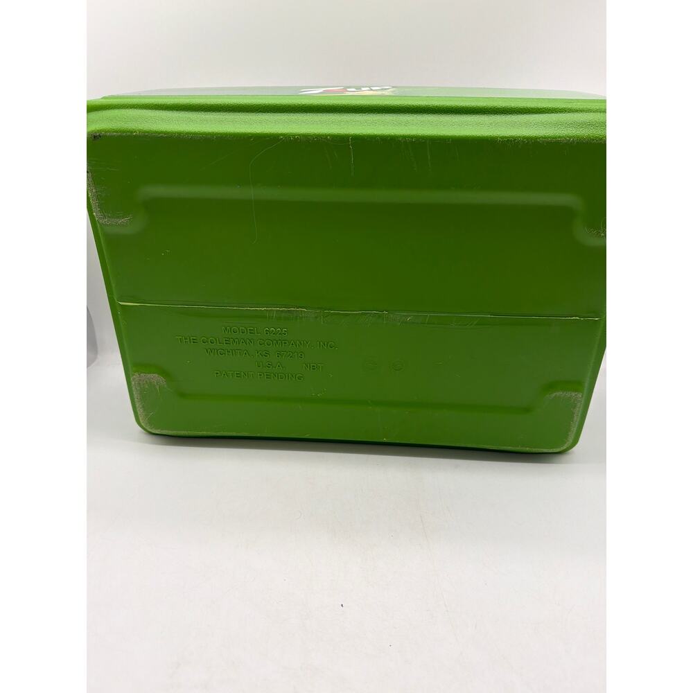 COLEMAN Party Stacker Cooler 7 Up Slimer Lime Green 24 Cans Ice Chest - Picture 4 of 4